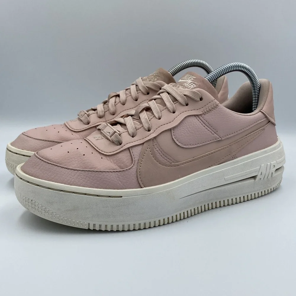 Nike Air Force 1 PLT.AF.ORM Women's 9.5 Pink Oxford Platform Shoes DJ9946-602